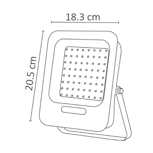 Reflector Slim LED 50W Blanco cálido - Wattko